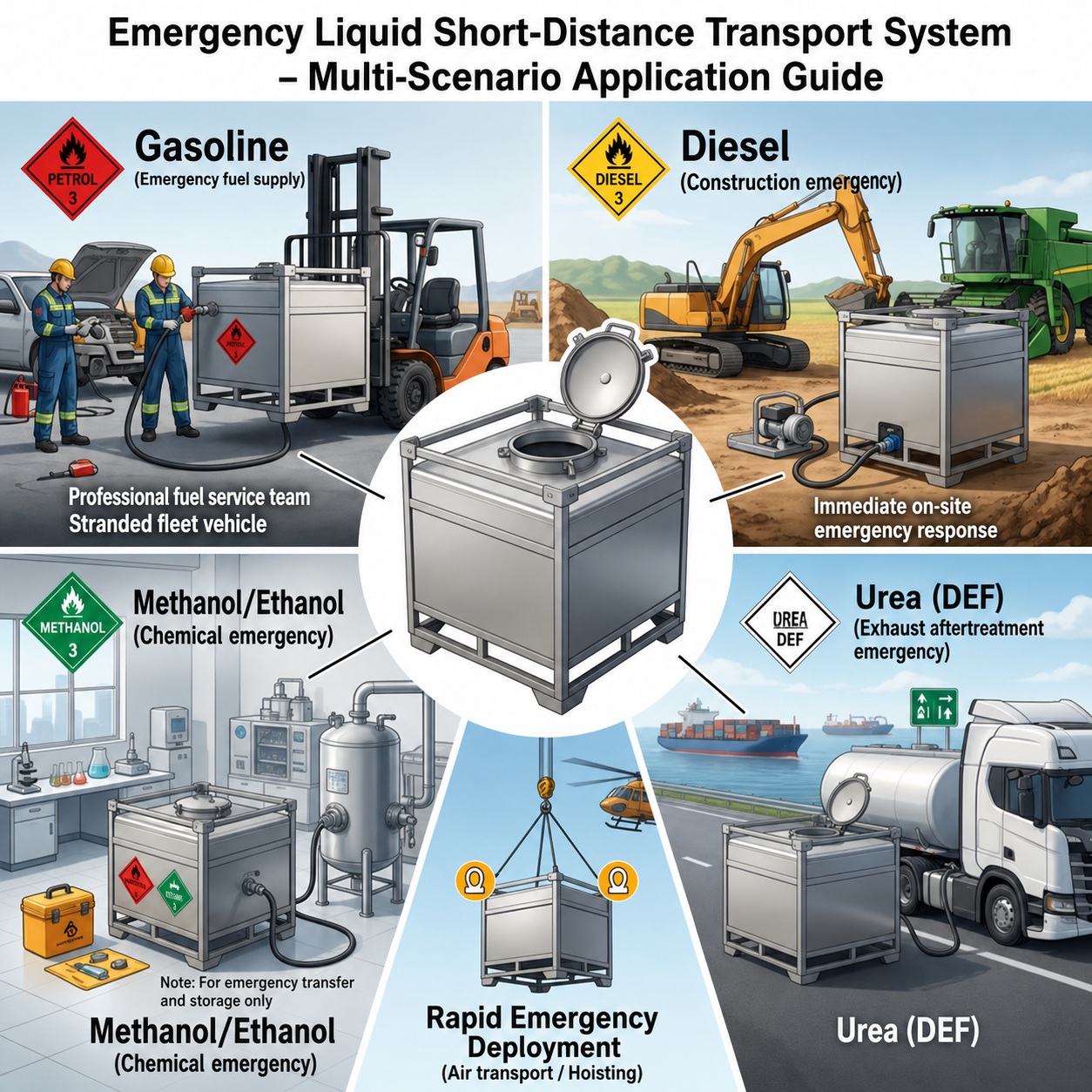 Explosion-Proof Metal IBC Tank Application Scene
