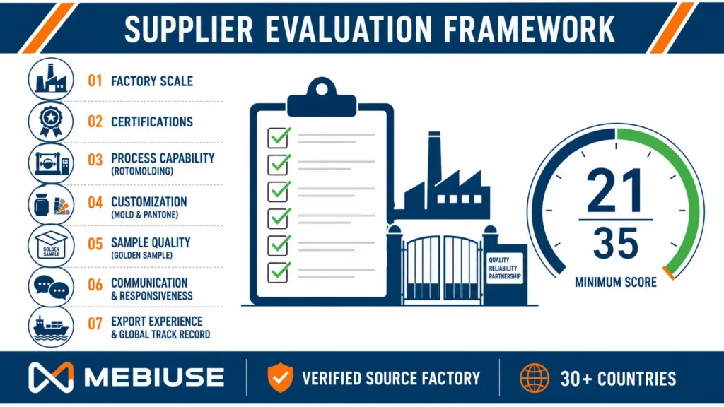 Evaluating a portable fuel tank supplier: MEBIUSE factory assessment checklist