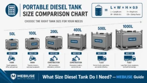 What Size Portable Diesel Tank Do I Need — MEBIUSE Capacity Guide